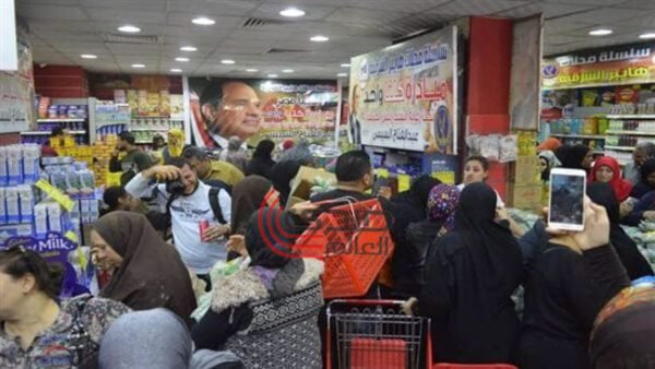 مواد غذائية مدعمة ضمن مبادرة "تخفيض الأسعار" بمحافظة المنيا