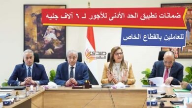 ضمانات تطبيق الحد الأدنى للأجور لـ 6 آلاف جنيه للعاملين في القطاع الخاص