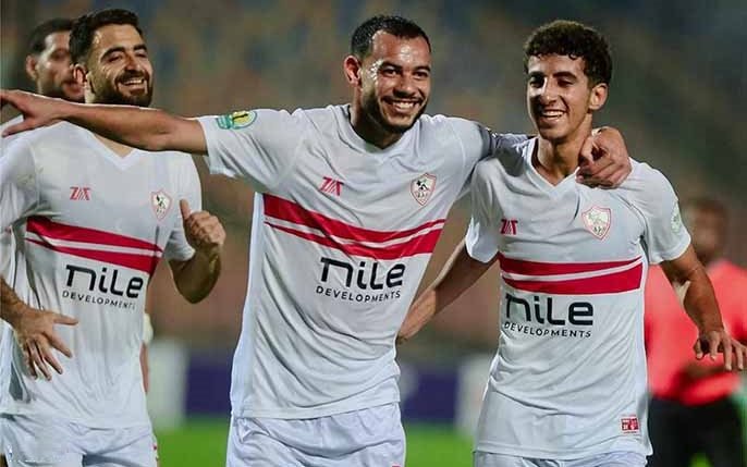 الزمالك يفوز على بلاك بولز بثنائية دونجا وإيشو في الكونفدرالية