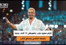 تغريم عمرو دياب 200 جنيه وإلزامه بدفع تعويض 10 آلاف جنيه بتهمة التعدي وصفع شاب