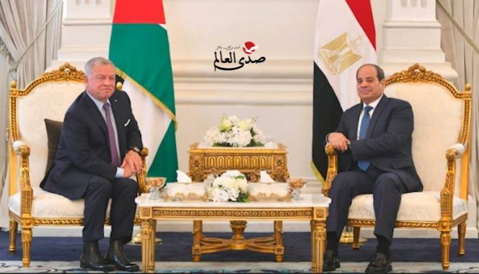 السيسي وملك الأردن يعبران عن توافقهما حول الوضع في غزة