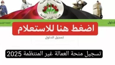 طريقة التسجيل في منحة العمالة غير المنتظمة لعام 2025